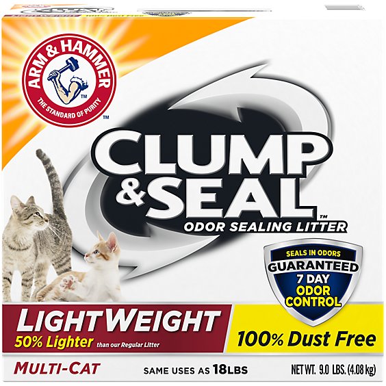 Arm & Hammer Multi-Cat Clump and Seal Lightweight Cat Litter Arm & Hammer Multi-Cat Clump and Seal Lightweight Cat Litter