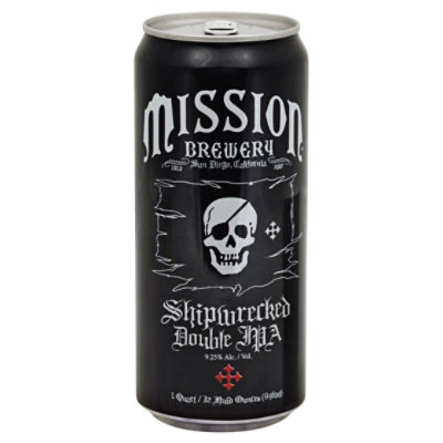 Mission Shipwreck Double Ipa In Cans - 32 Fl. Oz.