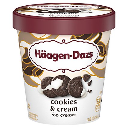 Haagen-Dazs Ice Cream Cookies N Cream - 14 Fl. Oz. - Image 3