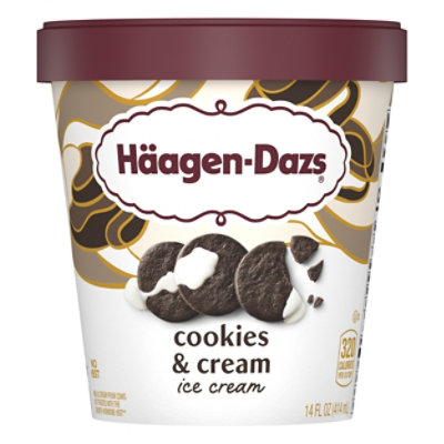 Haagen-Dazs Cookies And Cream Ice Cream - 14 Oz - Image 1