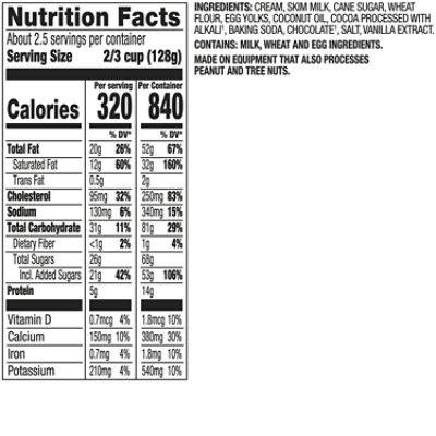 Haagen-Dazs Cookies And Cream Ice Cream - 14 Fl. Oz. - Image 2