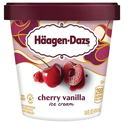 Haagen-Dazs Cherry Vanilla Ice Cream - 14 Fl. Oz. - Image 3