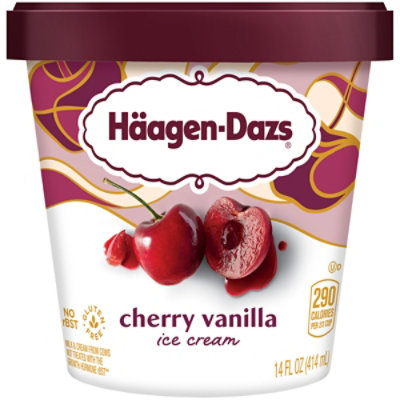 Haagen-Dazs Cherry Vanilla Ice Cream - 14 Oz