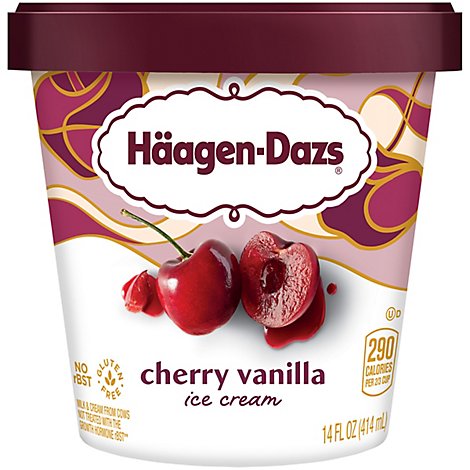 Haagen-Dazs Cherry Vanilla Ice Cream - 14 Fl. Oz.