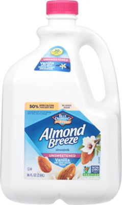 Almond Breeze Unsweetened Vanilla Almond Milk - 96 Oz - Image 2