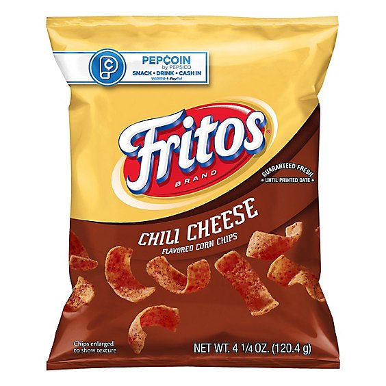 Fritos Corn Chips Chili Cheese - 4.25 Oz