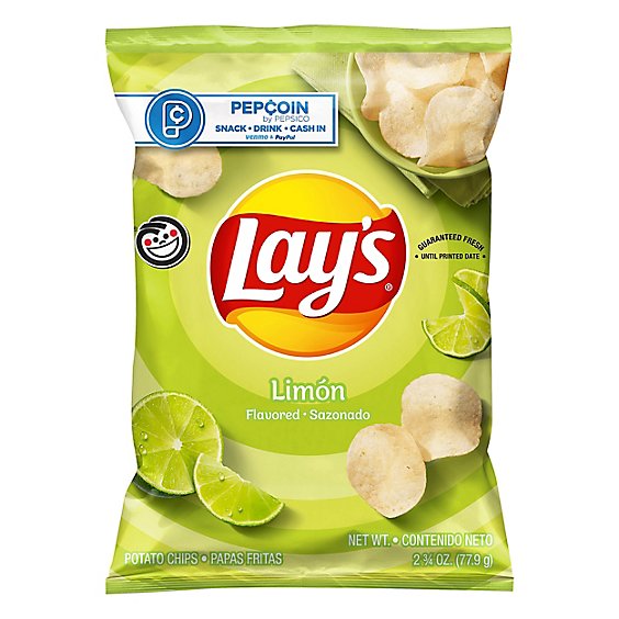 Lays Potato Chips Limon - 2.75 Oz
