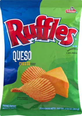 Ruffles Potato Chips Queso Cheese - 2.62 Oz