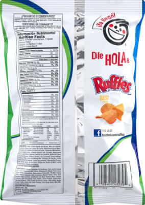 Ruffles Potato Chips Queso Cheese - 2.62 Oz - Image 2