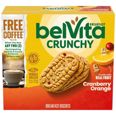 belVita Breakfast Biscuits Cranberry Orange - 5-1.76 Oz