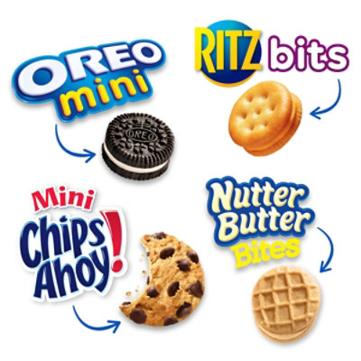 Nabisco Classic Mix Variety Pack, OREO, CHIPS AHOY!, Nutter Butter Bites, RITZ Bits Snack Packs - 20 Count - Image 2