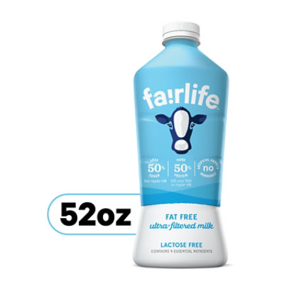 Fairlife Milk Ultra-Filtered Fat Free - 52 Fl. Oz.