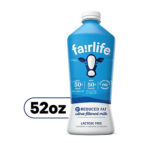 Fairlife Milk Ultra-Filtered Reduced Fat 2% - 52 Fl. Oz.