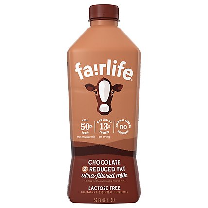 Fairlife Milk Ultra-Filtered Reduced Fat Chocolate 2% - 52 Fl. Oz. - Image 3