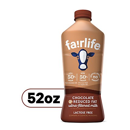 Fairlife Milk Ultra-Filtered Reduced Fat Chocolate 2% - 52 Fl. Oz. - Image 1