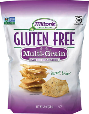 Miltons Crackers Baked Gluten Free Multi Grain - 4.5 Oz