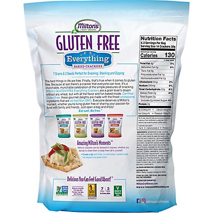 Milton's Craft Bakers Everything Gluten Free Crackers - 4.5 Oz - Image 6