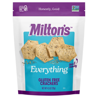 Milton's Craft Bakers Everything Gluten Free Crackers - 4.5 Oz - Image 2