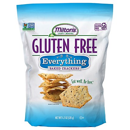 Milton's Craft Bakers Everything Gluten Free Crackers - 4.5 Oz - Image 1