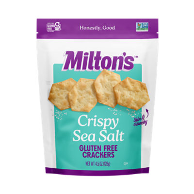 Milton's Craft Bakers Crispy Sea Salt Gluten Free Crackers - 4.5 Oz - Image 3