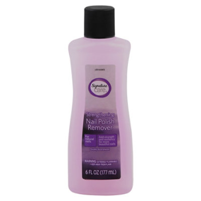 Signature Select/Care Nail Polish Remover Strengthening - 6 Fl. Oz. - Image 3