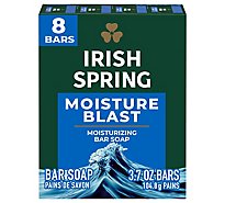 Irish Spring Deodorant Soap Bars Moisture Blast With Hydrobeads - 8-3.75 Oz