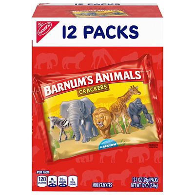 BARNUM'S Original Animal Crackers Snack Packs - 12-1 Oz