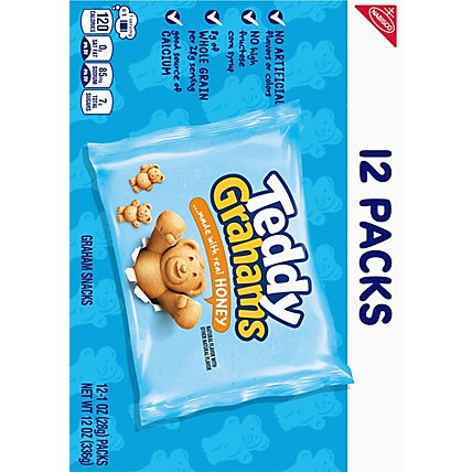 Teddy Grahams Honey Graham Crackers Snack Packs - 12-1 Oz - Image 8