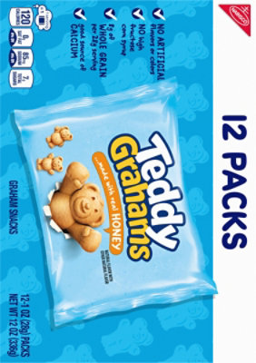 Teddy Grahams Honey Graham Crackers Snack Packs - 12-1 Oz - Image 6