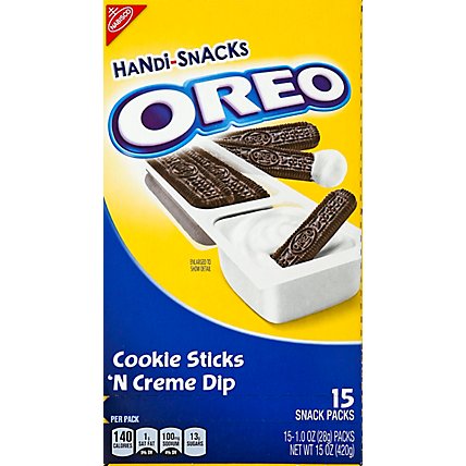Handi-Snacks OREO Dip Sticks Cookie N Creme Snack Packs - 15-1 Oz - Image 2