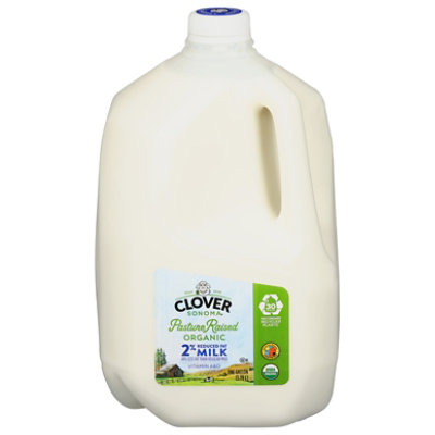 Clover Organic Milk Reduced Fat 2% - Gallon - Image 1