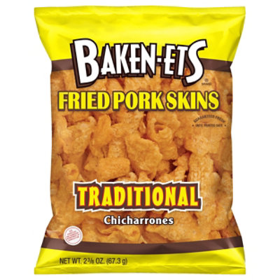 BAKEN-ETS CHICHARRONES Fried Pork Skins Traditional - 2.37 Oz