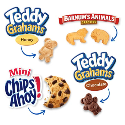 Nabisco Barnum's Animal Crackers Teddy Grahams & CHIPS AHOY! Cookies Variety Pack - 20 Count - Image 3