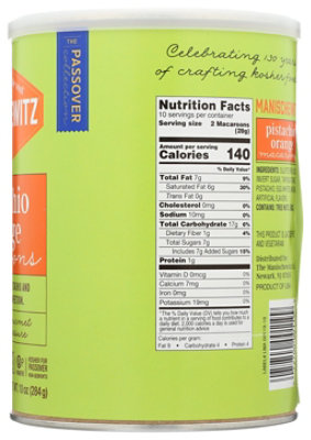 Manischewitz Macaroons Pistachio Orange - 10 Oz - Image 3