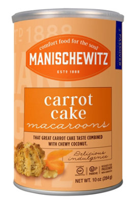 Manischewitz Carrot Cake Macaroons - 10 Oz - Image 1