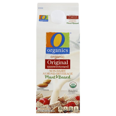 O Organics Organic Almondmilk Unsweetened Plain - Half Gallon - Image 3