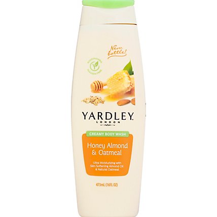 Yardley Creamy Body Wash Honey Almond & Oatmeal - 16 Fl. Oz. - Image 1