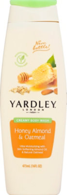 Yardley Creamy Body Wash Honey Almond & Oatmeal - 16 Fl. Oz.