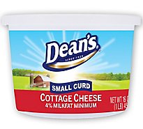 Deans Small Curd Cottage Cheese 4% Milkfat  - 16 OZ