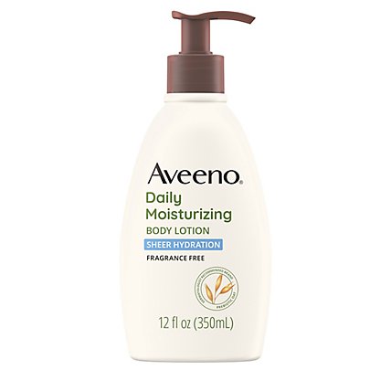 Aveeno Active Naturals Lotion Daily Moisturizing Sheer Hydration Fragrance Free - 12 Fl. Oz. - Image 2