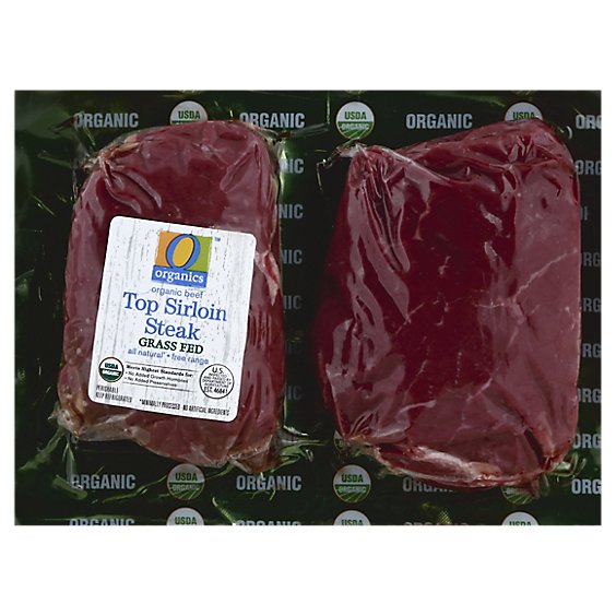 O Organics Organic Beef Grass Fed Top Sirloin Steak - 1 Lb