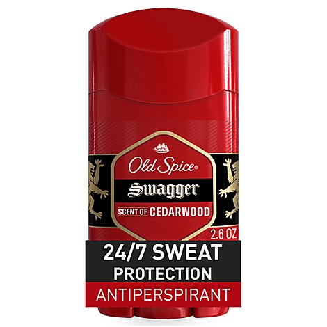 Old Spice Red Collection Swagger Scent Invisible Solid Antiperspirant and Deodorant Men - 2.6 Oz