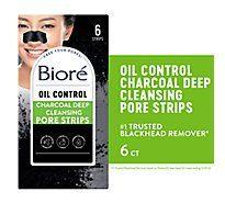 Biore Pore Strips Deep Cleansing Charcoal - 6 Count