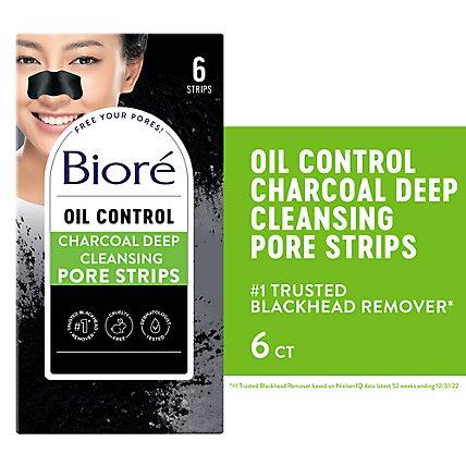 Biore Blackhead Remover Pore Strips - 6 Count - Image 1