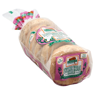 Alvarado St. Bakery Sprouted Wheat Cinnamon Raisin Bagels - 20 Oz