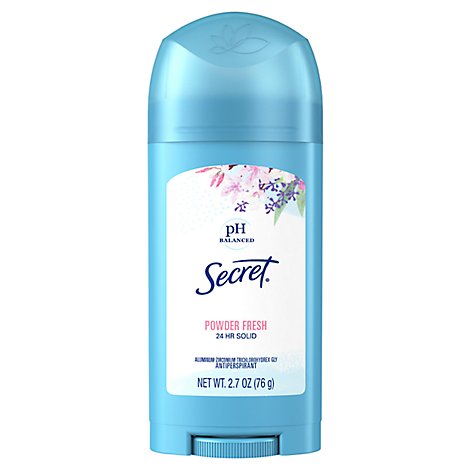 Secret Wide Solid Powder Fresh Antiperspirant and Deodorant - 2.7 Oz