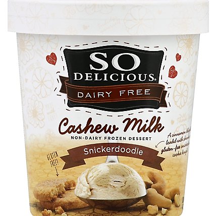 So Delicious Frozen Dessert Dairy Free Cashewmilk Snickerdoodle - 1 Pint - Image 2
