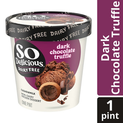 So Delicious Dairy Free Dark Chocolate Truffle Cashew Milk Frozen Dessert - 16 Ml - Image 2