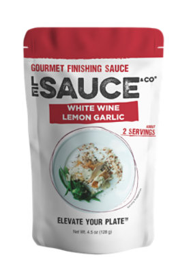 Le Sauce & Co. White Wine Lemon Garlic Gourmet Finishing Sauce – 4.5 oz - Image 2