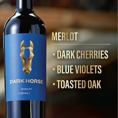 Dark Horse Merlot Red Wine - 750 Ml - Image 4